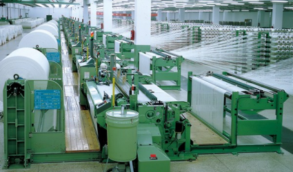 Woven on an air-jet loom